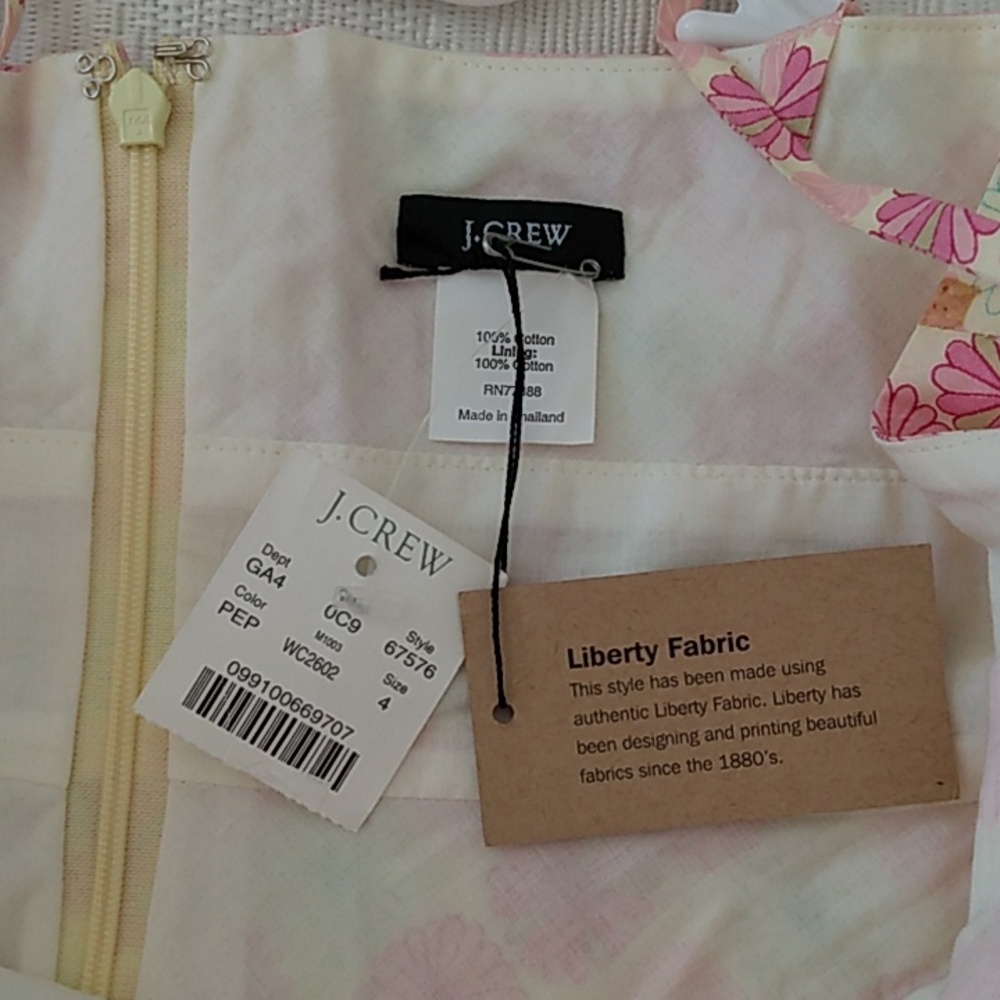 J Crew Liberty summer dress Sz 4 - Picture 10 of 17